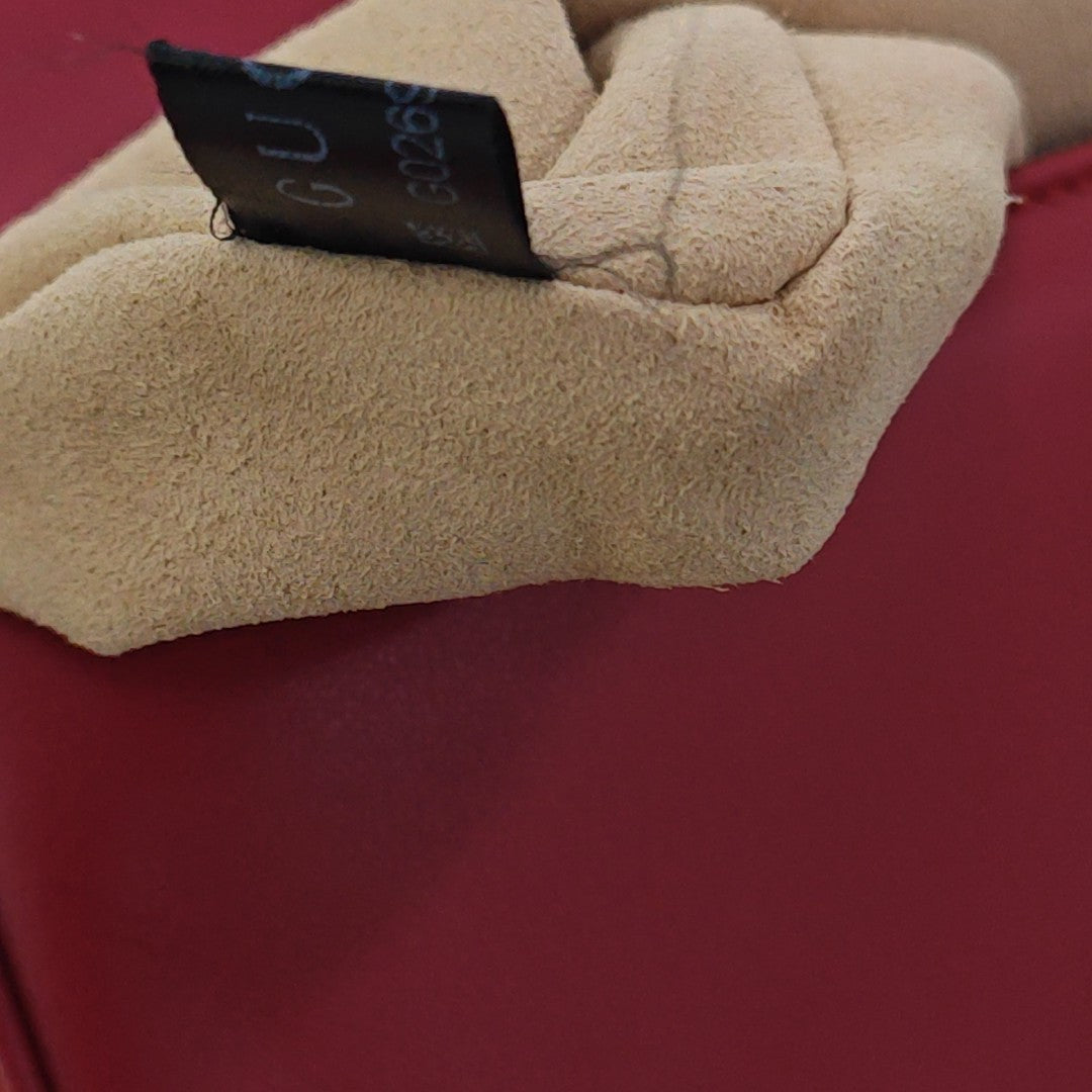 GG Marmont Mini Quilted Calfskin Red