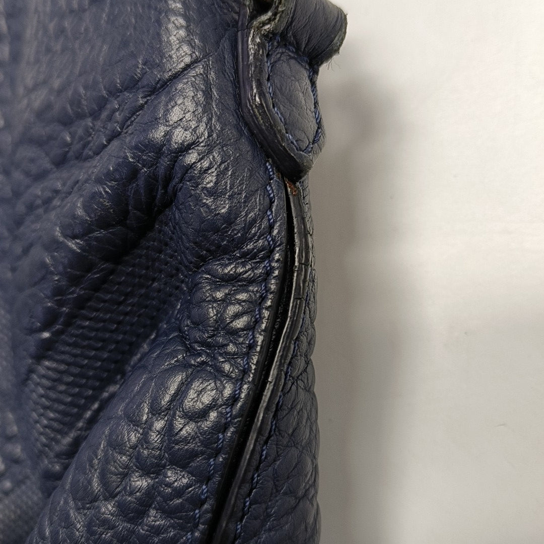 Langley Calfskin Blue