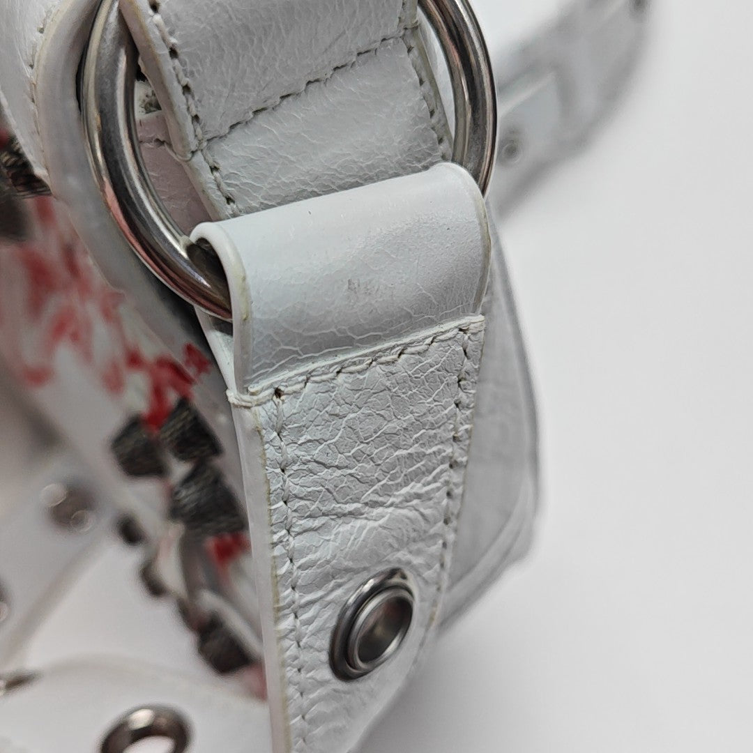 Authenticated pre-owned  Le Cagole XS Lambskin White - Shoulder Bag at Looply