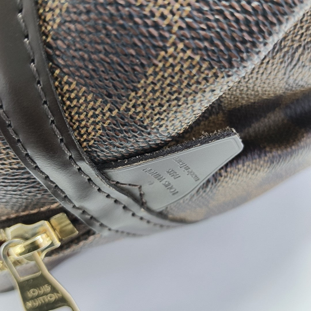 RIVINGTON Damier Ebene Coated Canvas Brown