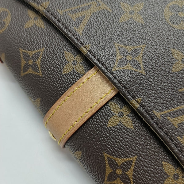 SAUMUR BB Monogram Coated Canvas Brown
