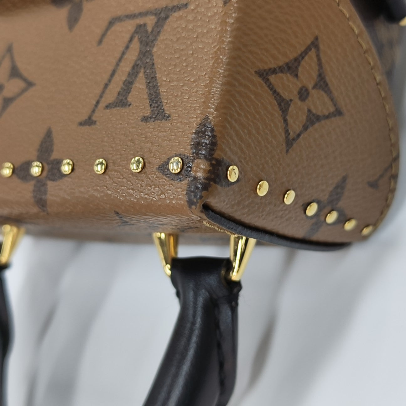 CAMERA BOX Monogram Coated Canvas Brown