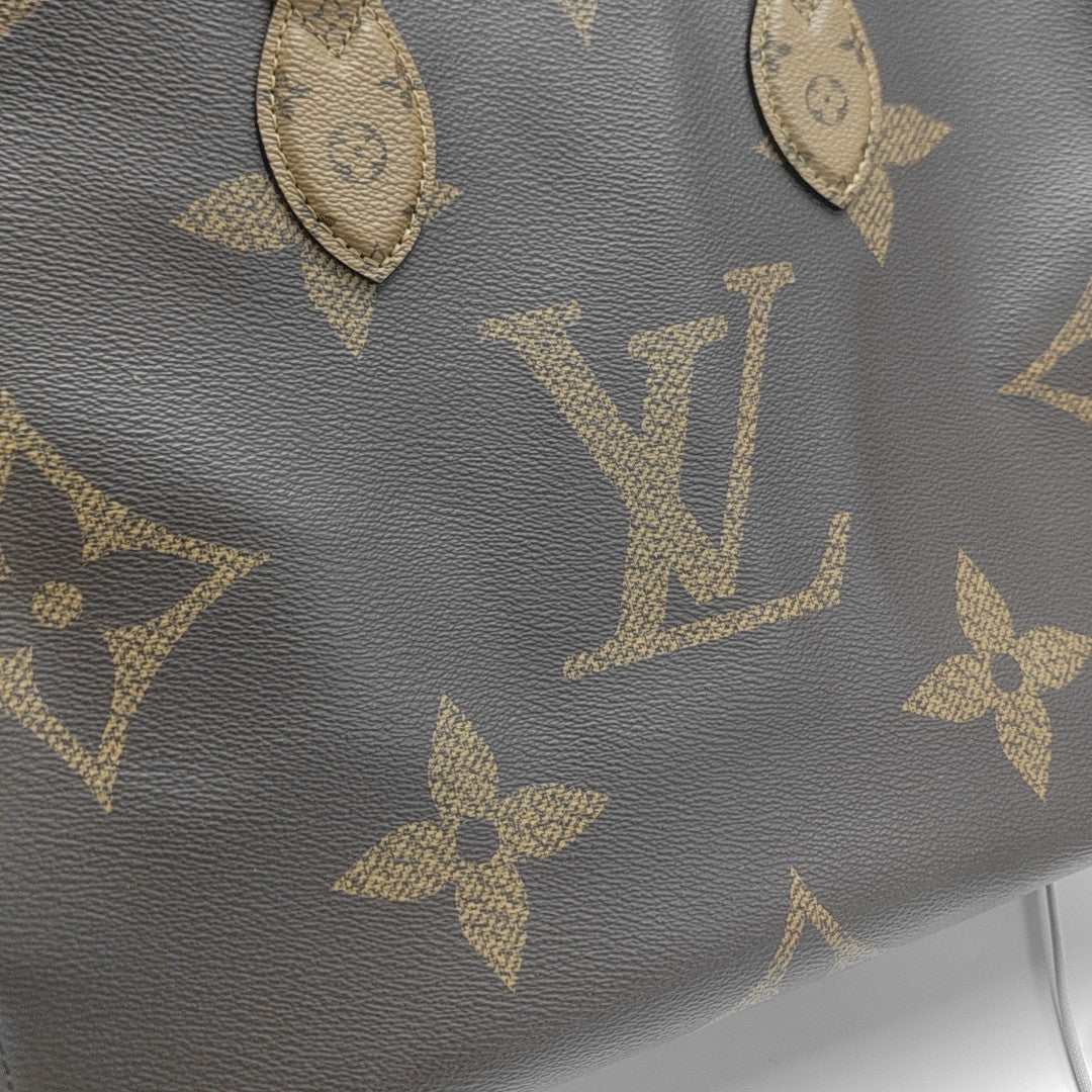 ONTHEGO MM Monogram Coated Canvas Brown