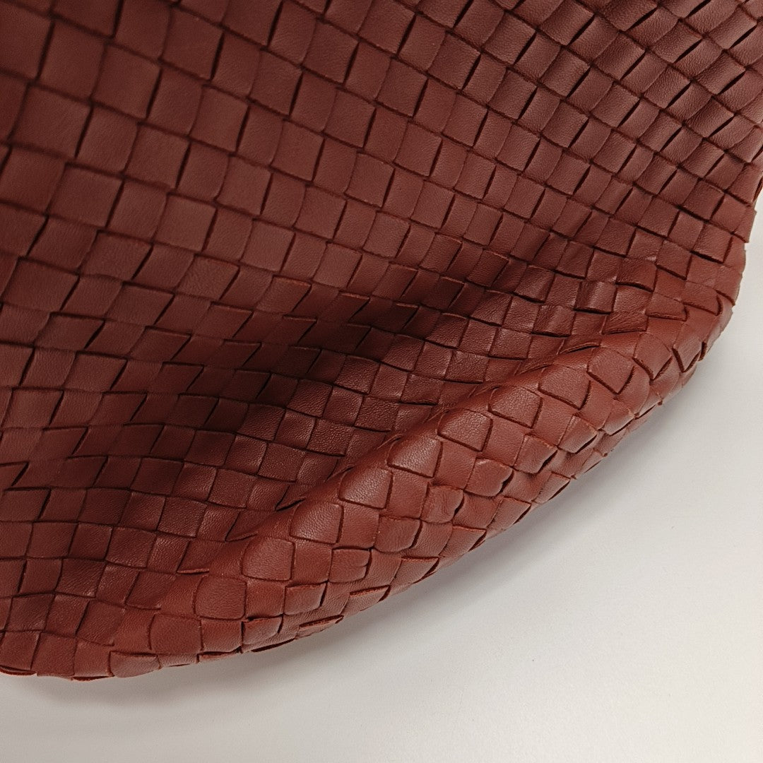 Lambskin Bucket Bag Red