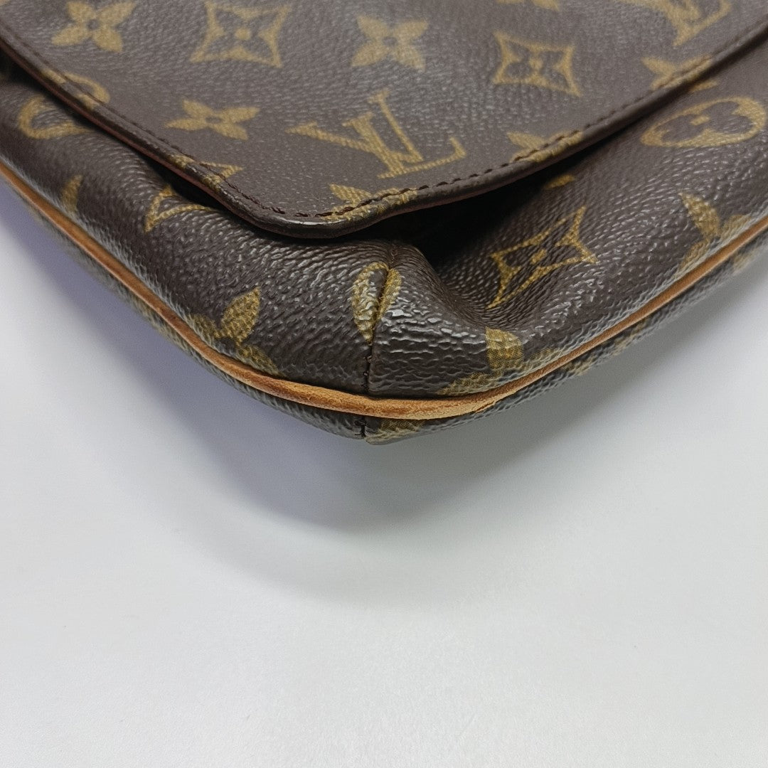 MUSETTE TANGO Monogram Coated Canvas Brown
