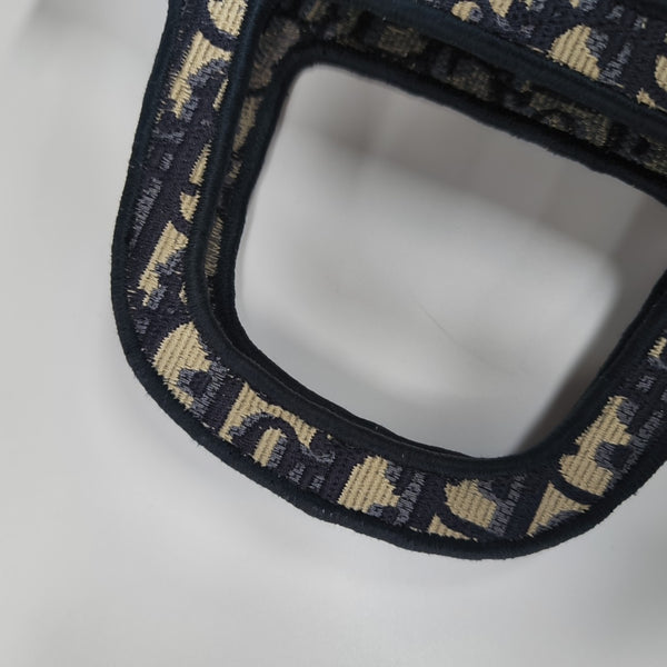 Book Tote Mini Oblique Canvas Blue