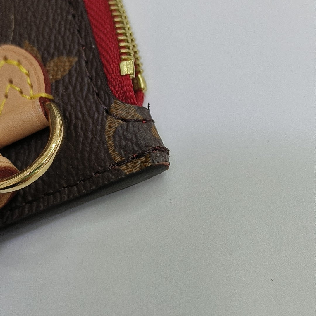 NEVERFULL MM Monogram Coated Canvas Brown
