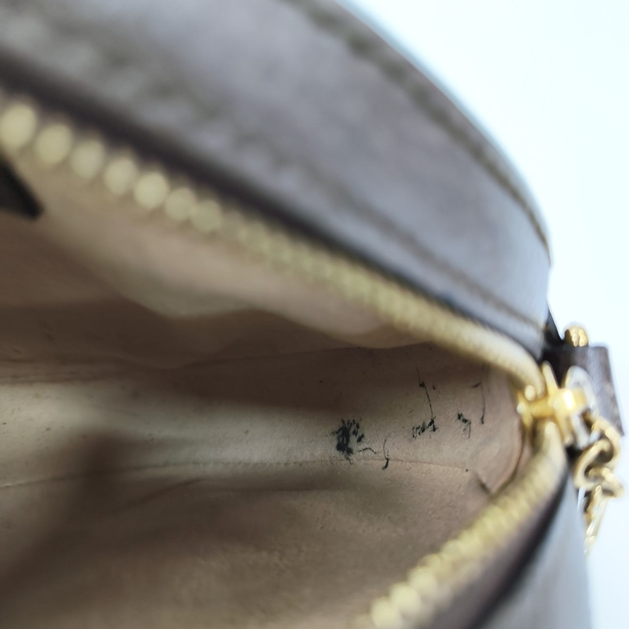 Ophidia Mini Monogram Coated Canvas Beige