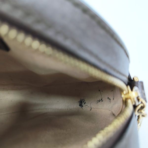 Ophidia Mini Monogram Coated Canvas Beige