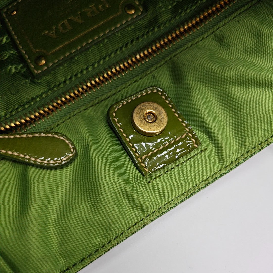 Nylon Tote Bag Green