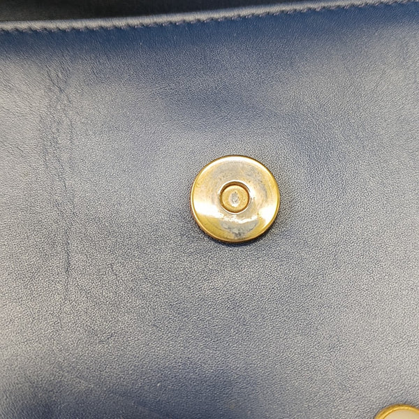 Queen Margaret Mini Calfskin Blue
