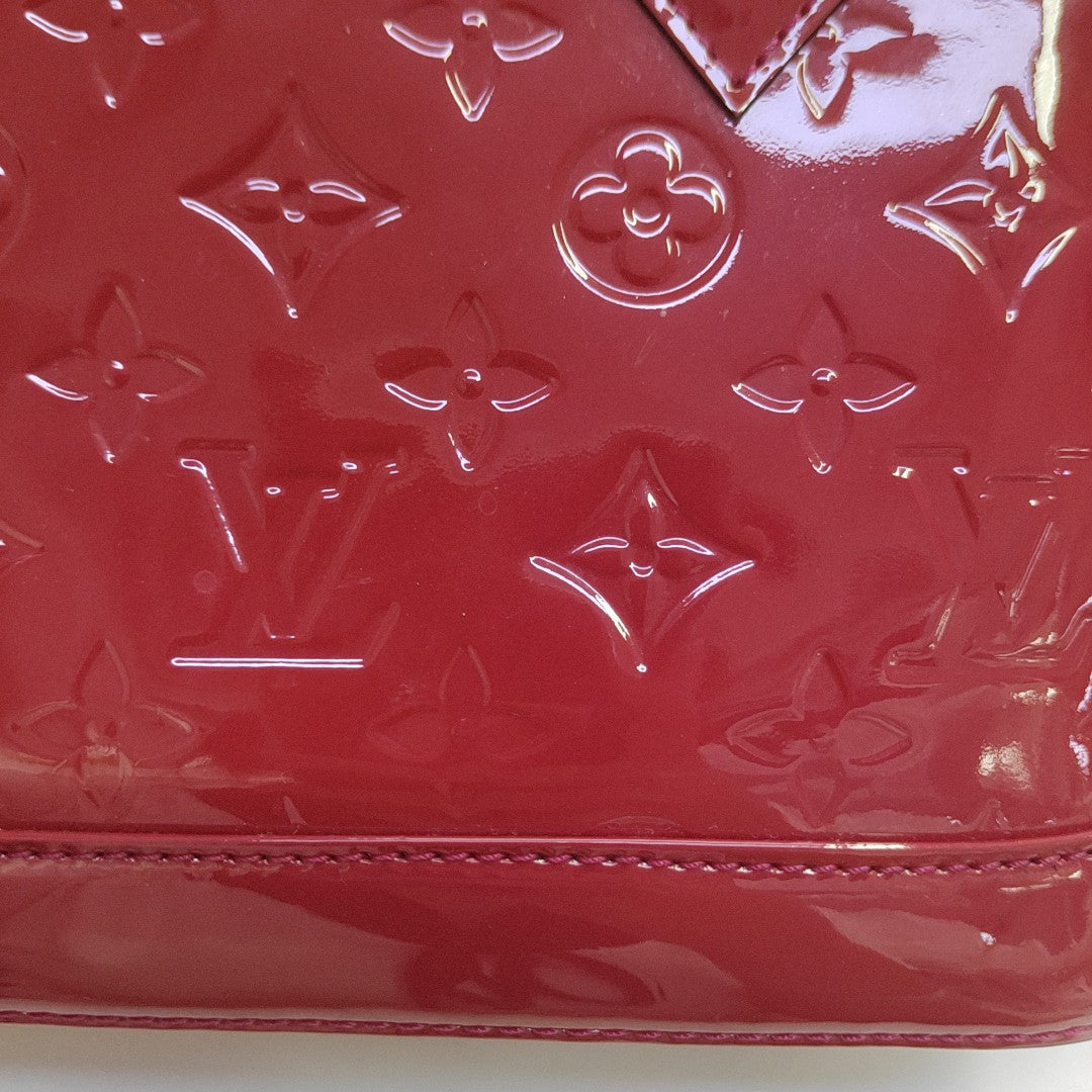 ALMA BB Monogram Patent Leather Red