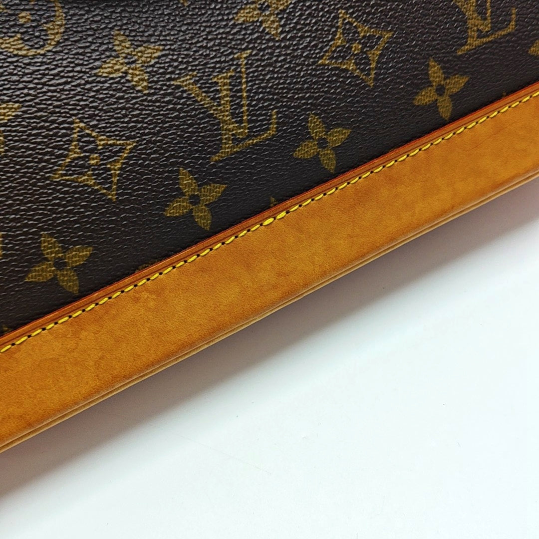 ALMA PM Monogram Coated Canvas Brown