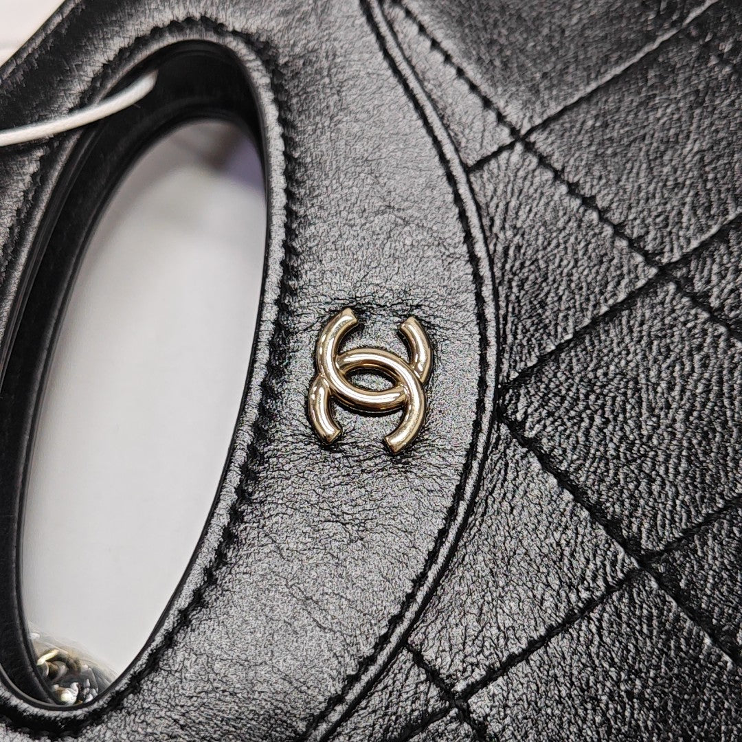 CHANEL 31 Nano Quilted Calfskin Black