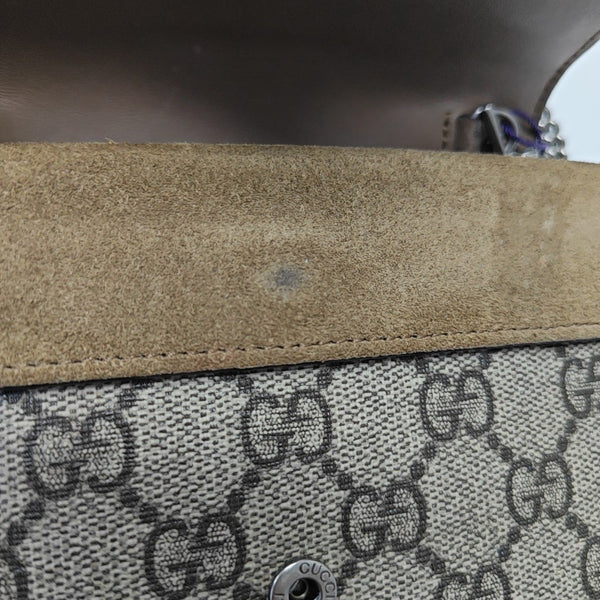 Dionysus Super Mini Monogram Coated Canvas Beige