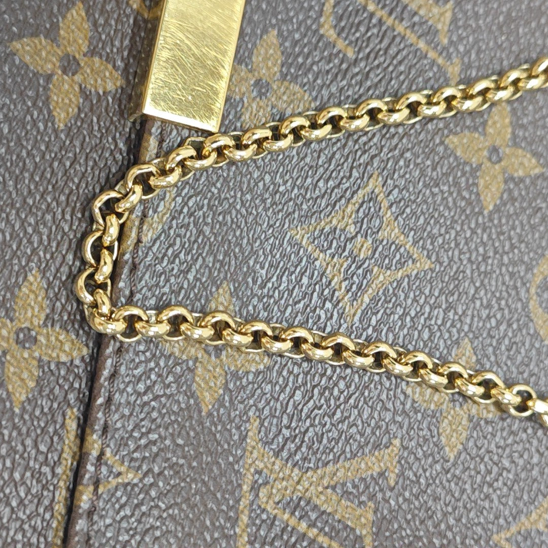 FAVORITE PM Monogram Coated Canvas Brown