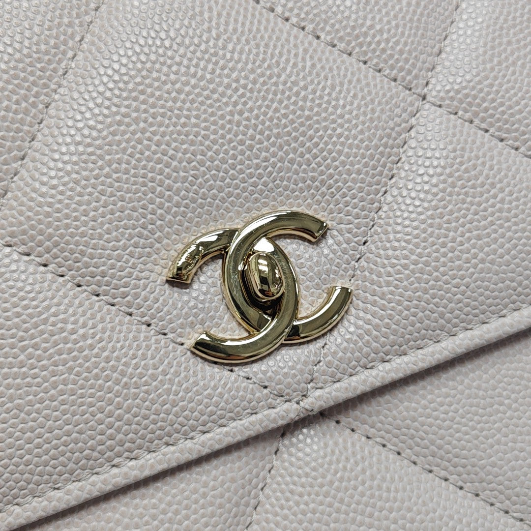 Quilted Grained Calfskin Backpack Pink