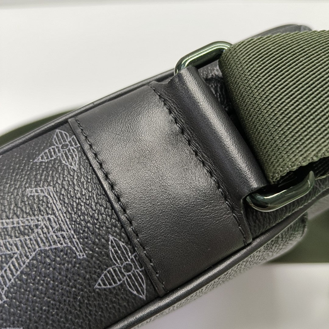DANUBE PM Monogram Coated Canvas Black