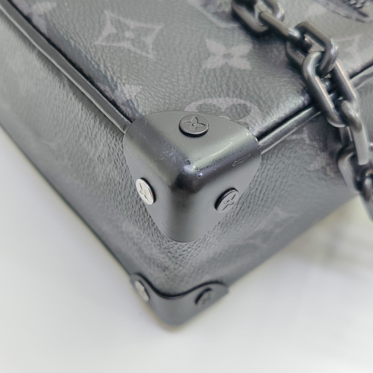 SOFT TRUNK Mini Monogram Coated Canvas Black
