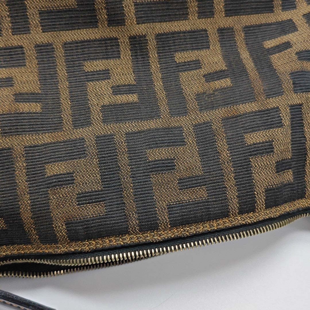 Canvas Top Handle Bag Brown