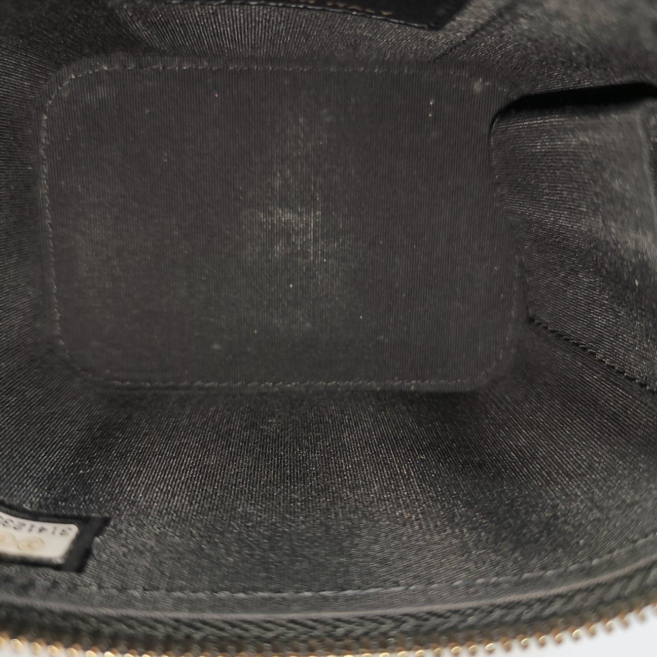 VANITY CASE Mini Quilted Lambskin Black