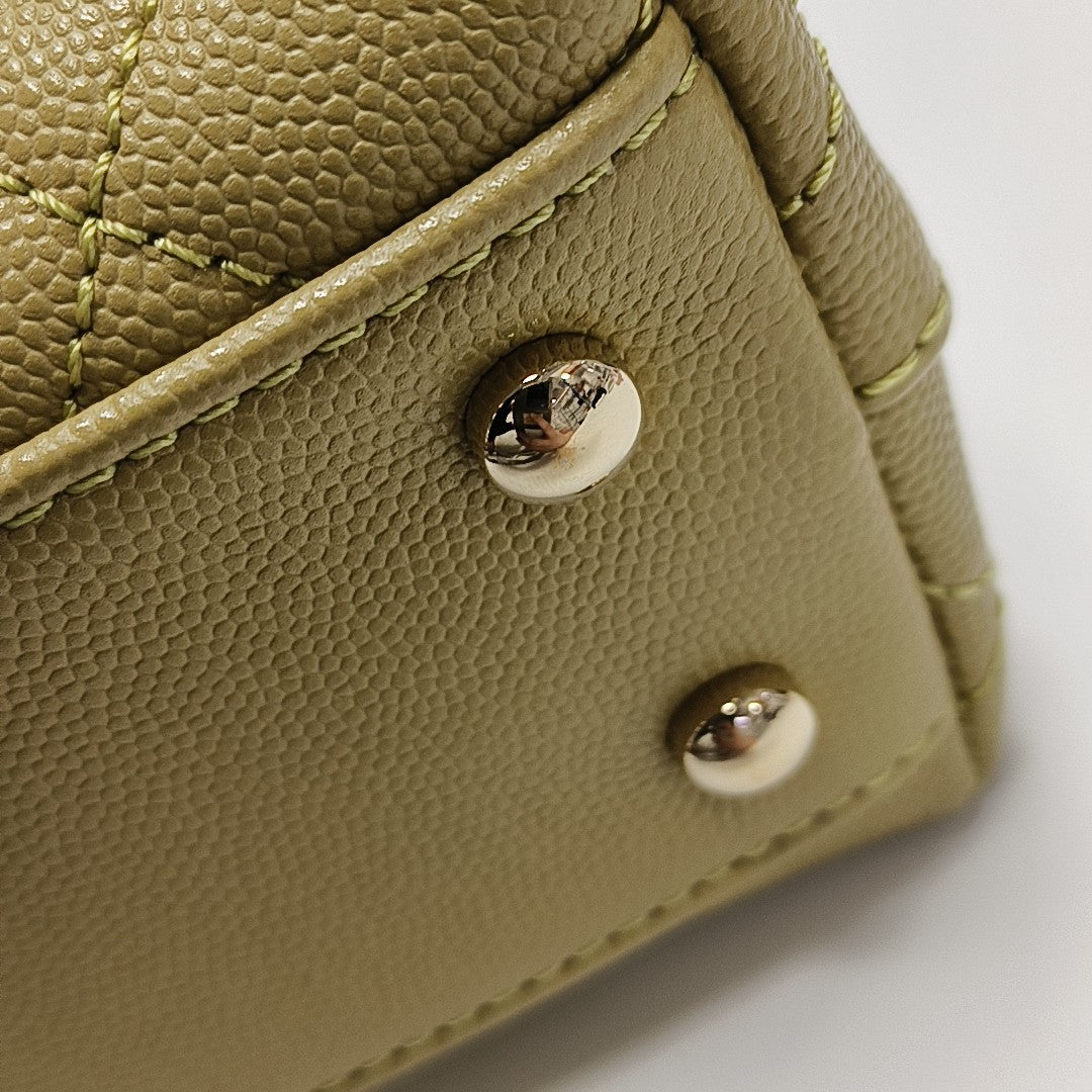 COCO HANDLE Small Grained Calfskin Green