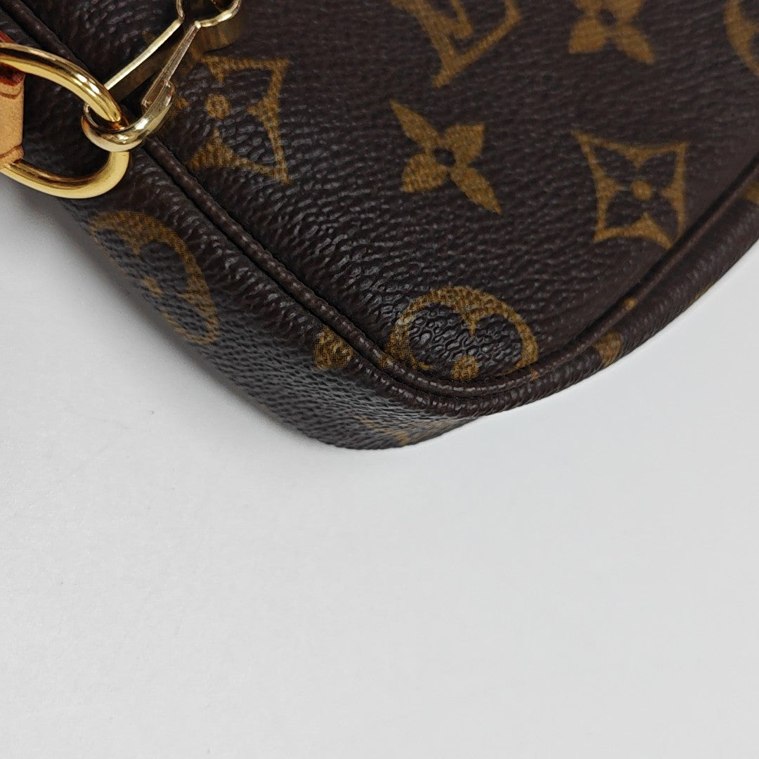 ACCESSOIRES Mini Monogram Coated Canvas Brown