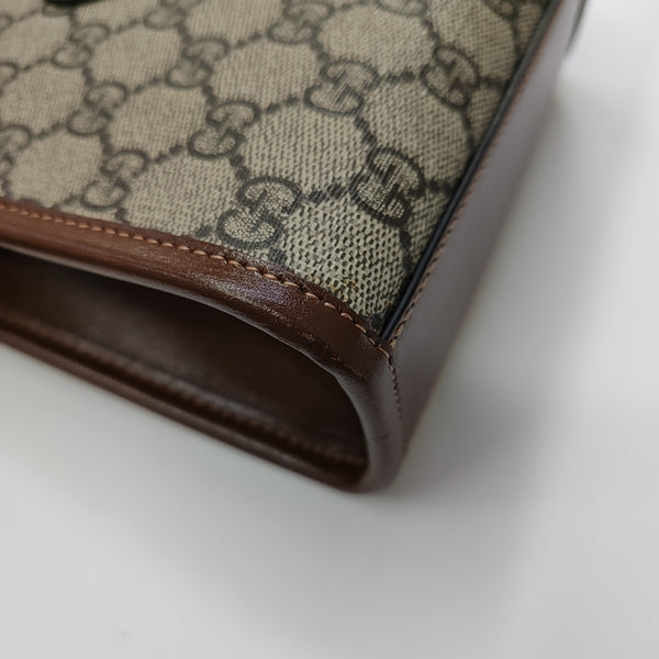 Retro Mini Monogram Coated Canvas Beige