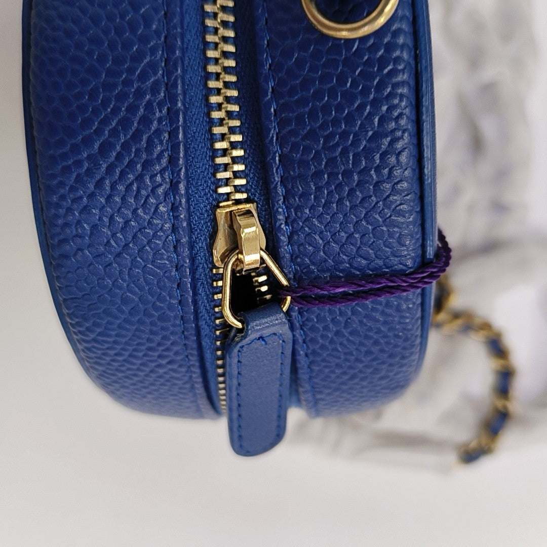 FILIGREE Mini Quilted Grained Calfskin Blue