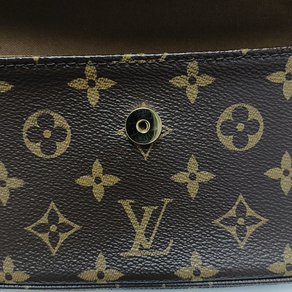 IVY Monogram Coated Canvas Brown