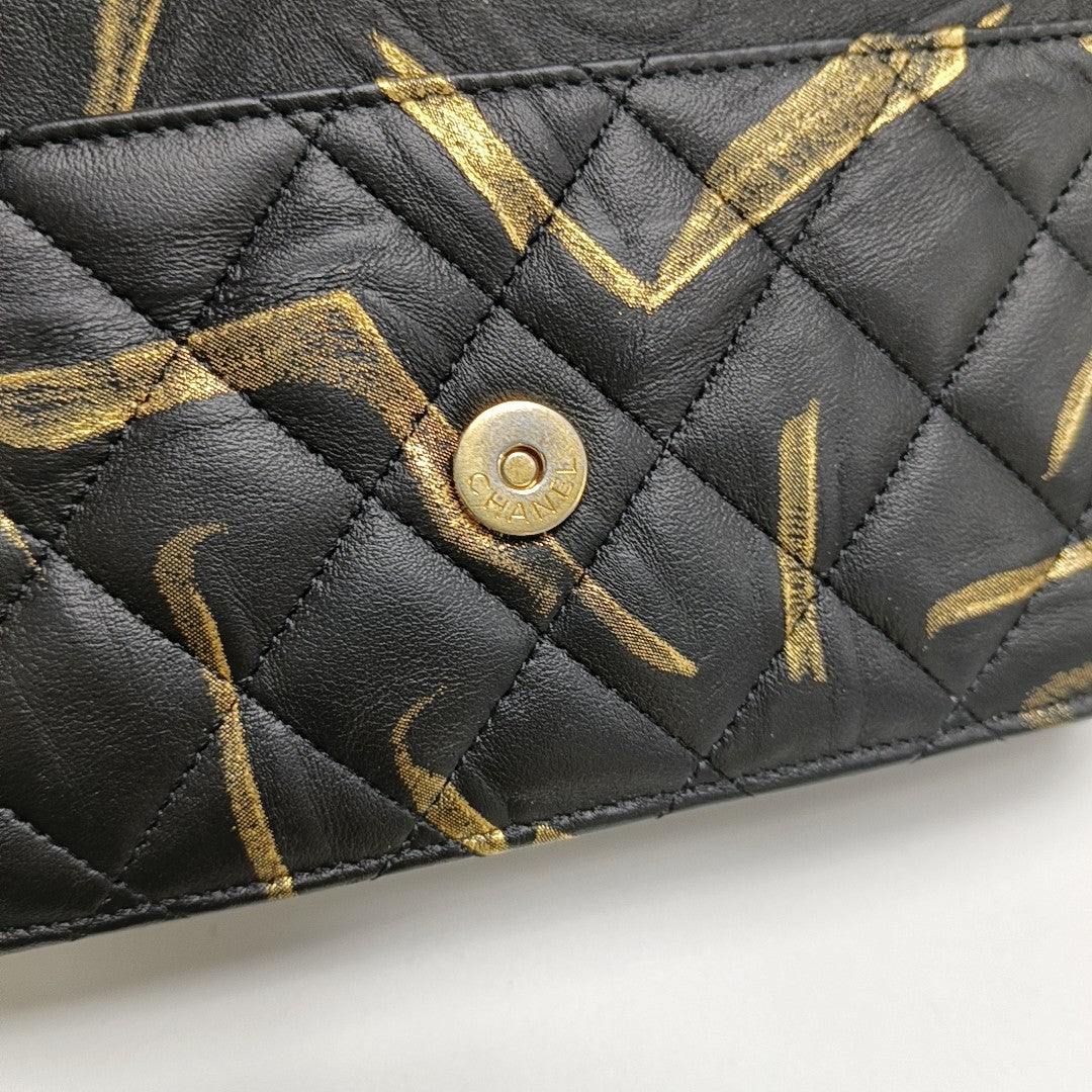WOC Quilted Calfskin Black