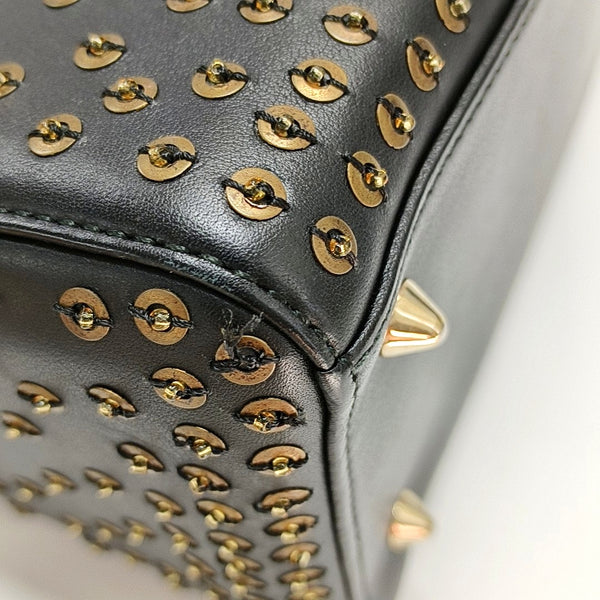 Authenticated pre-owned  Lady Dior Medium Quilted Calfskin Black - Tote Bag at Looply