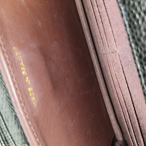 WOC Quilted Grained Calfskin Black