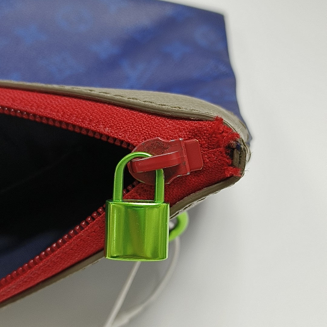 DISCOVERY Monogram Coated Canvas Blue