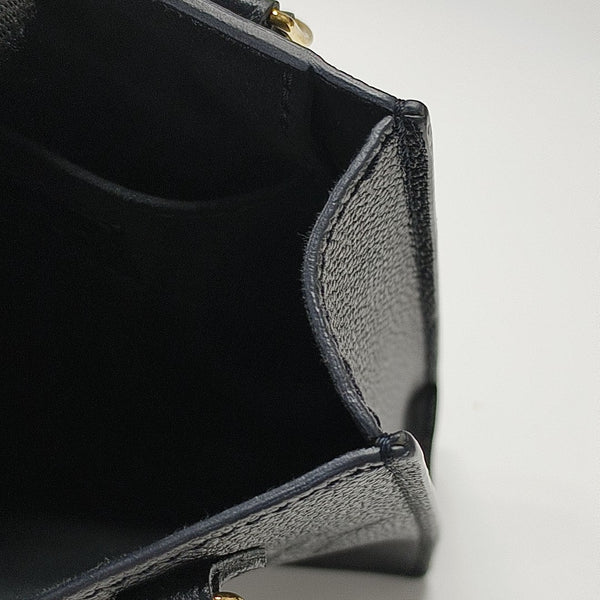 SAC PLAT Mini Calfskin Black