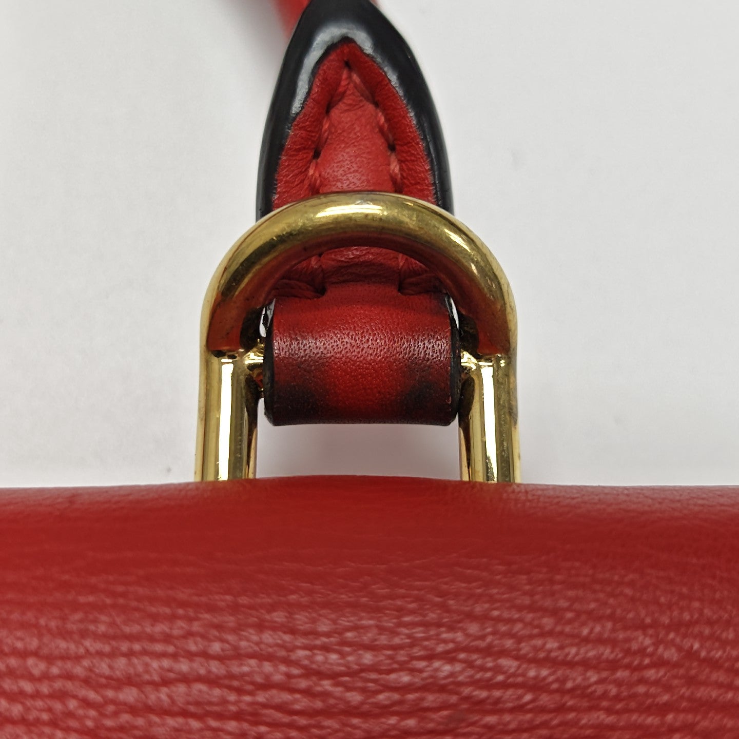 LOCKY BB Monogram Coated Canvas Red