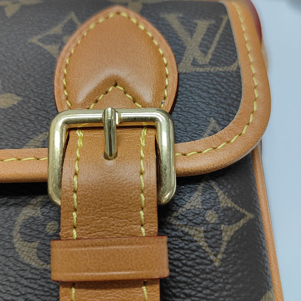 SATCHEL Mini Monogram Coated Canvas Brown