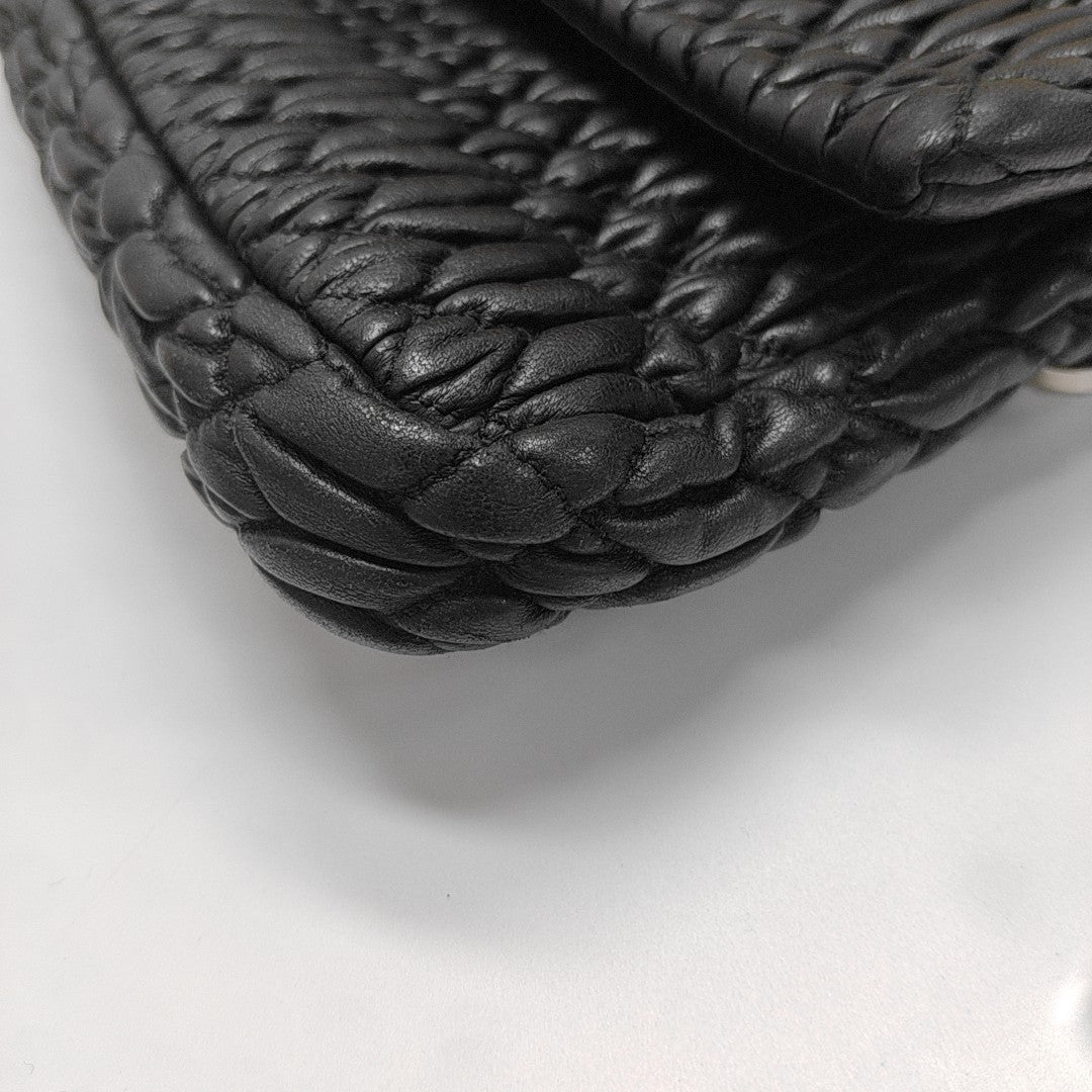 Crystal Lambskin Black