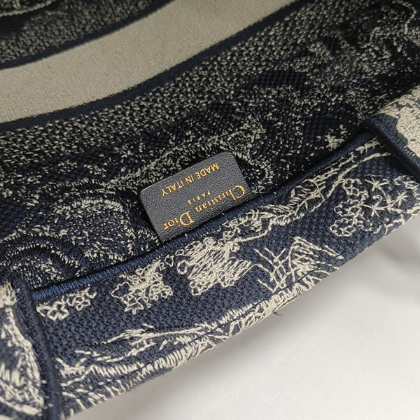 Book Tote Medium Fabric Blue
