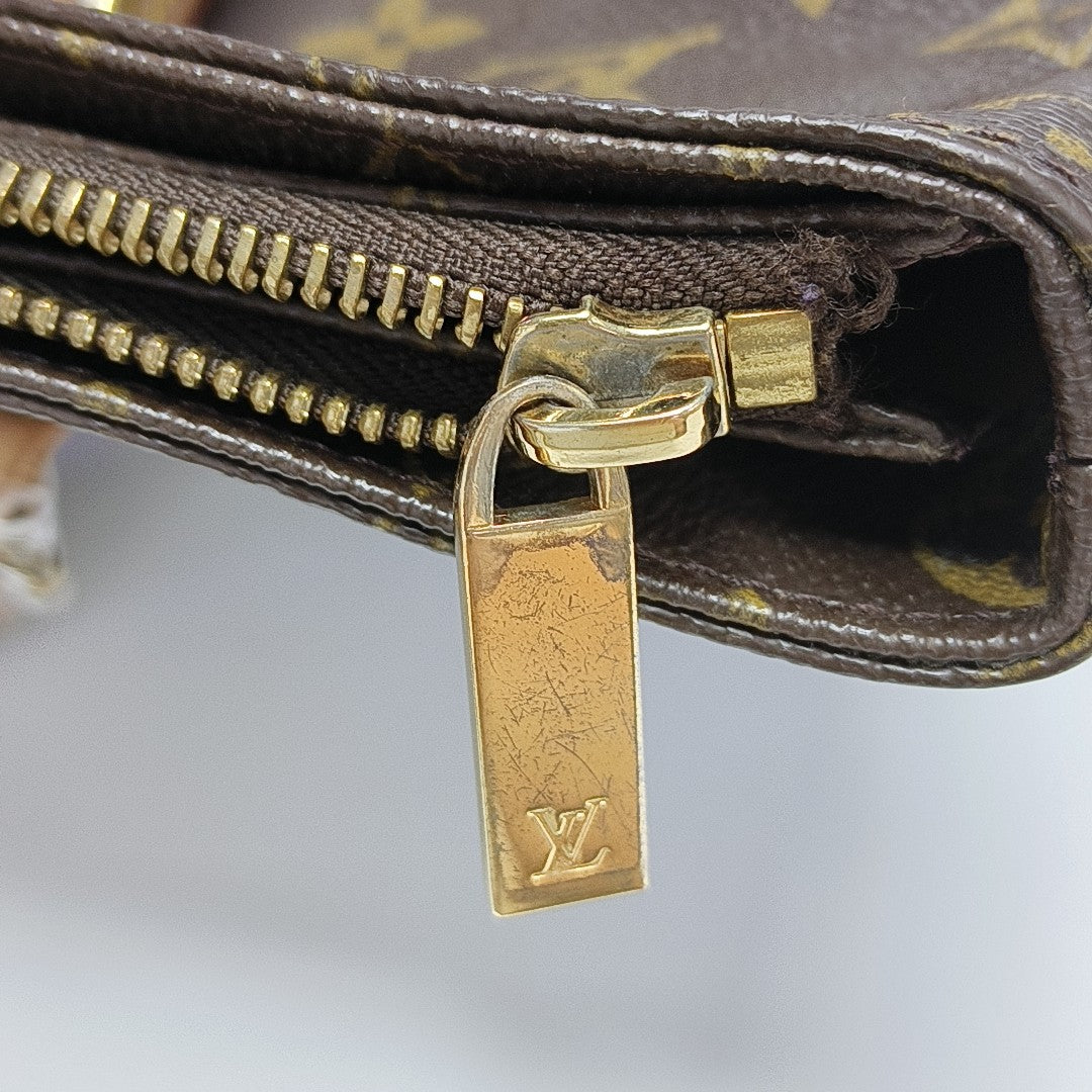 PIANO PM Monogram Coated Canvas Brown