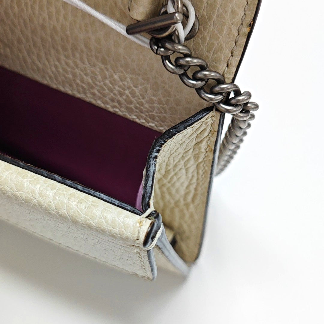Dionysus Super Mini Calfskin White