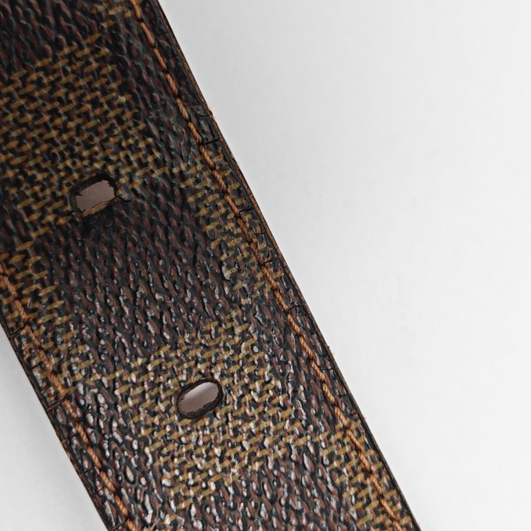 Coated Canvas Belt Brown