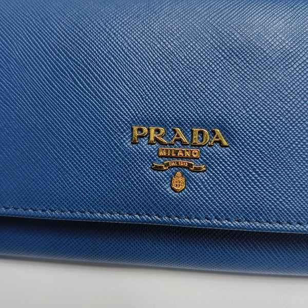 Leather Wallet Blue