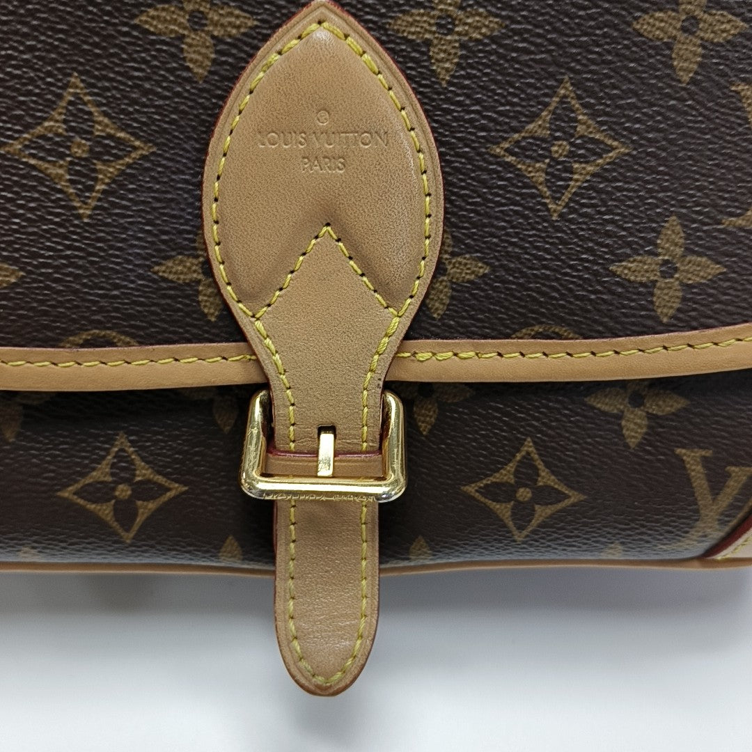 DIANE Monogram Coated Canvas Brown
