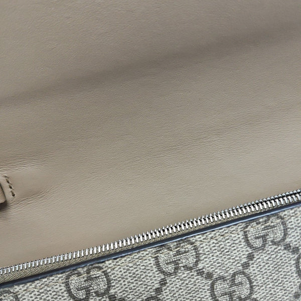 Dionysus Mini Monogram Coated Canvas Beige