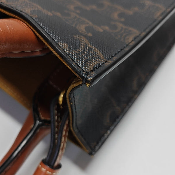 CABAS CELINE Mini Coated Canvas Brown