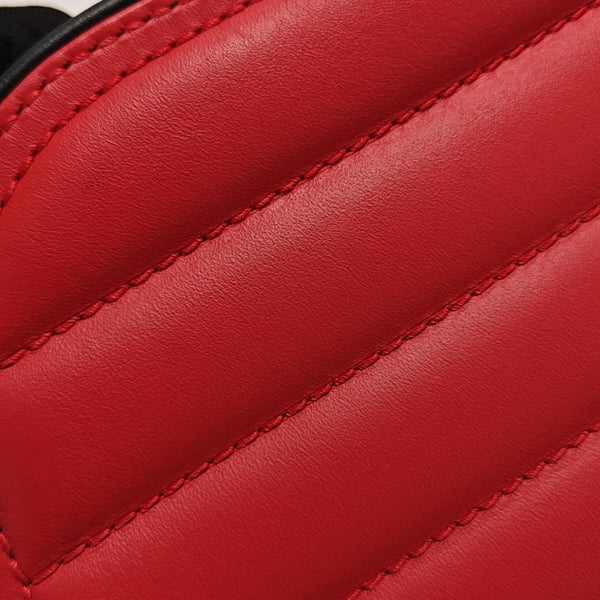 Camera Quilted Calfskin Red