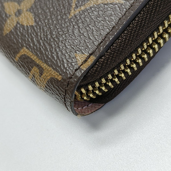 ZIPPY Monogram Coated Canvas Brown Wallet