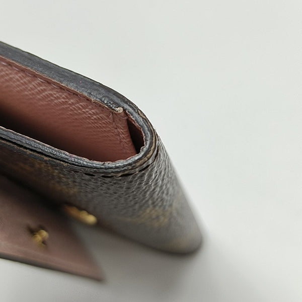 Monogram Coated Canvas Key Pouch Brown