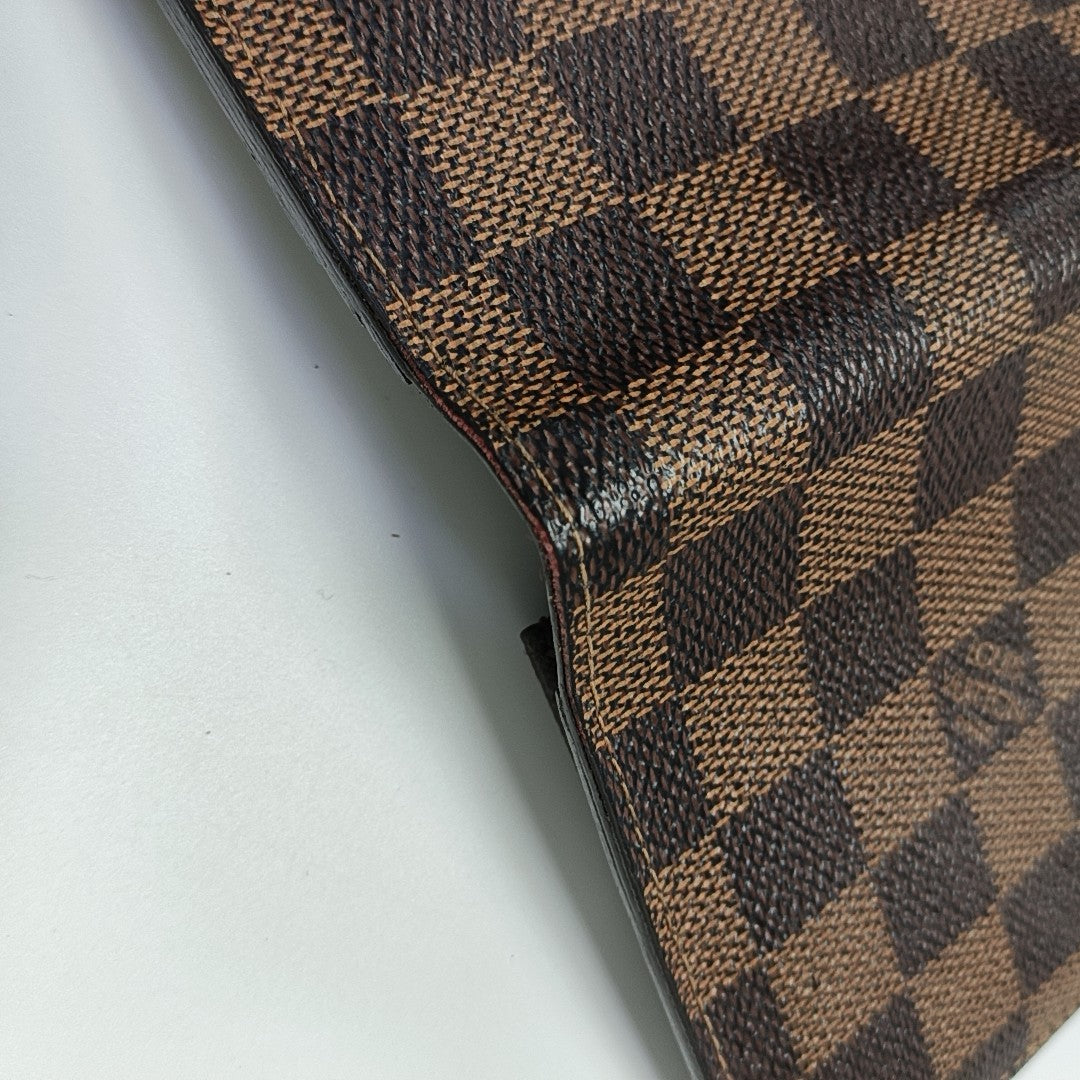 JAMES Damier Ebene Coated Canvas Brown Wallet